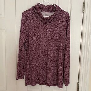 L.L. Bean Women's Maroon Cowl Neck Sweater